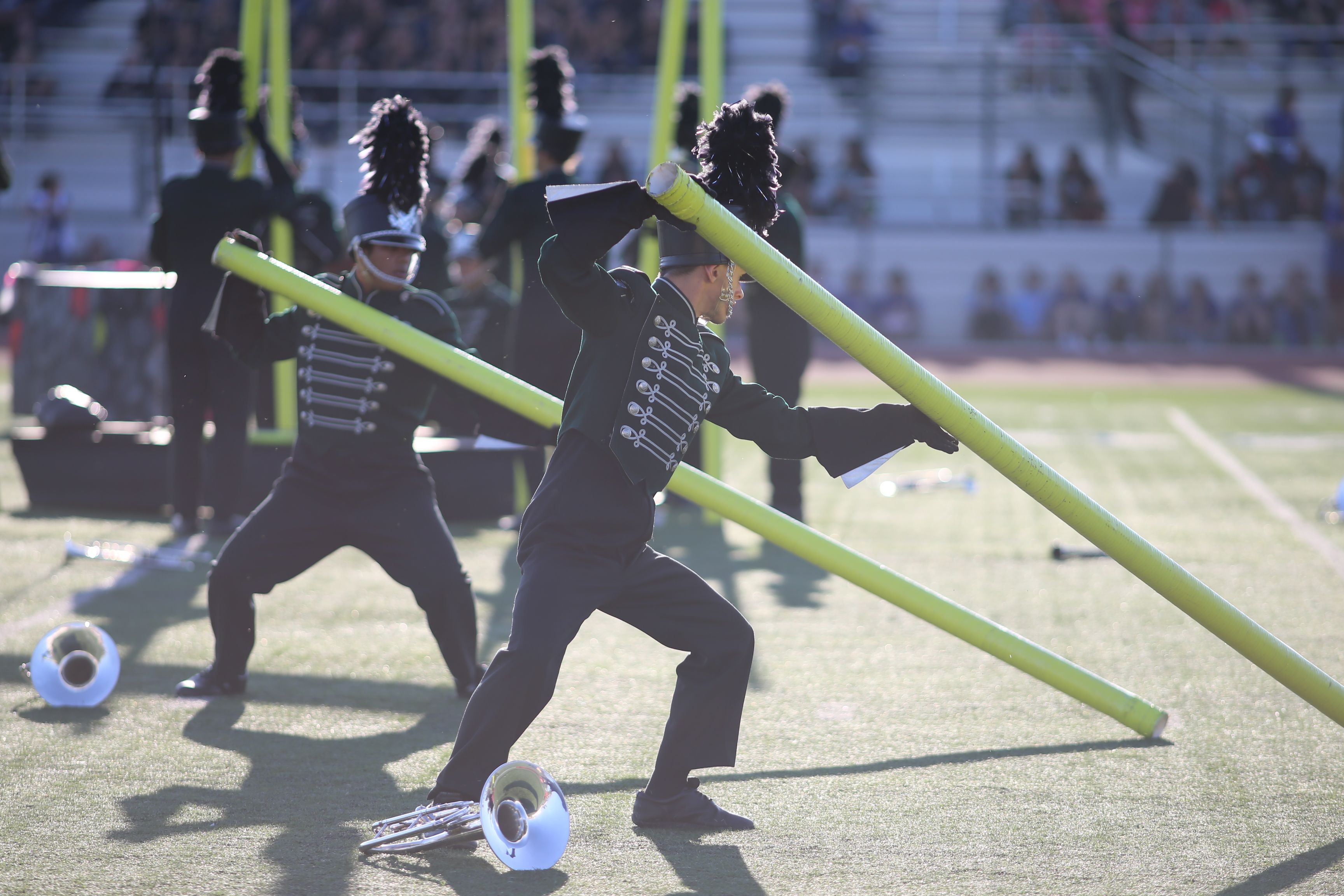 Marching Band performing RMS Visual Designs Drill