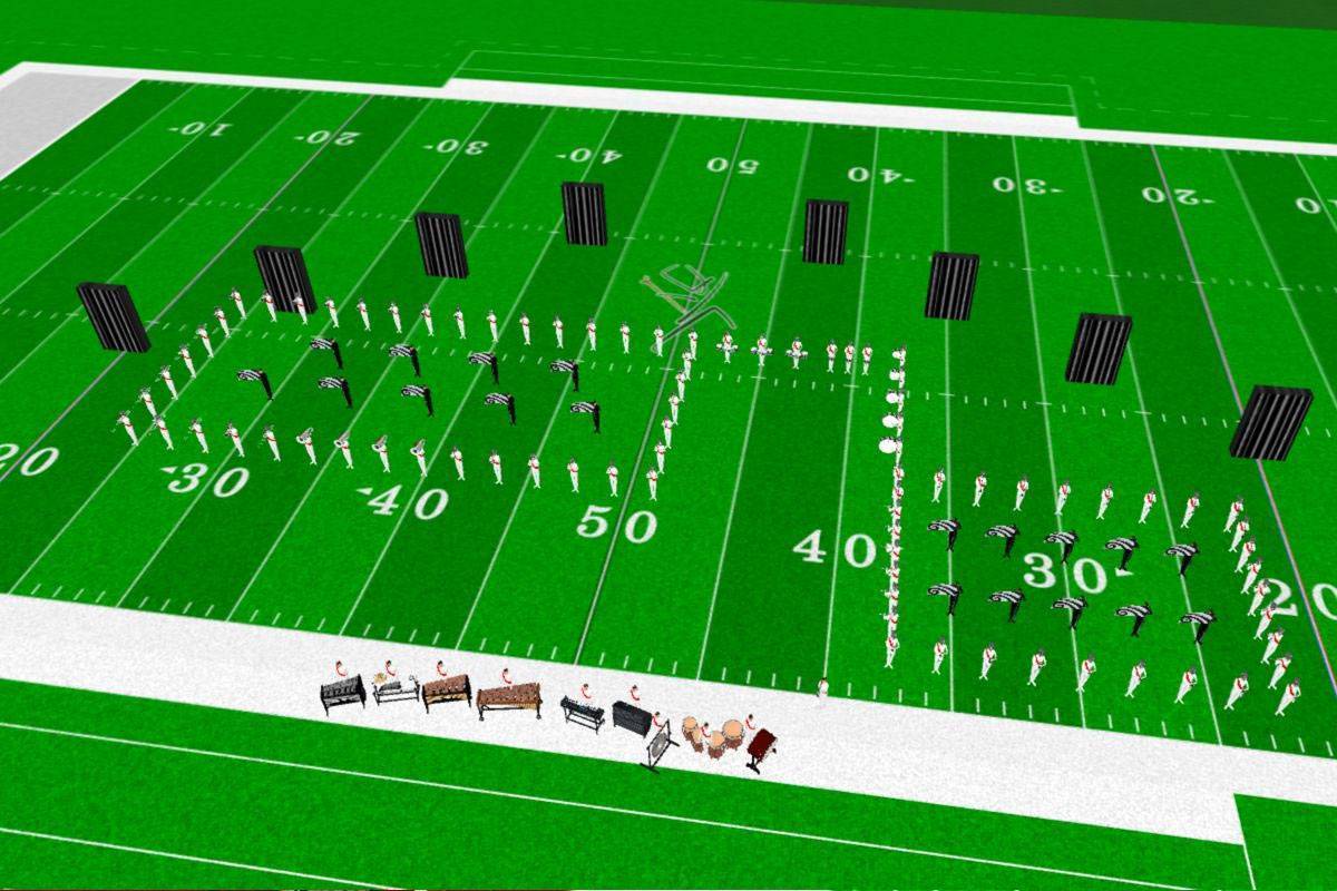 custom marching band drill design